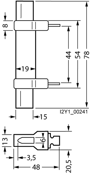 LV HRC disconnecting blade Sz. 00 Insulated grip lug - Image 2