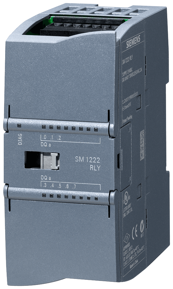 SIPLUS S7-1200 SM 1222 8DQ RLY based on 6ES7222-1HF32-0XB0 with conformal coating by Siemens