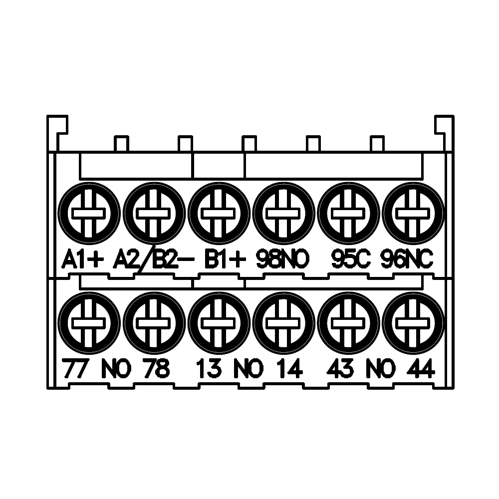 Control circuit terminals 3RA62 Screw-type technology 2 terminals per pack - Image 2