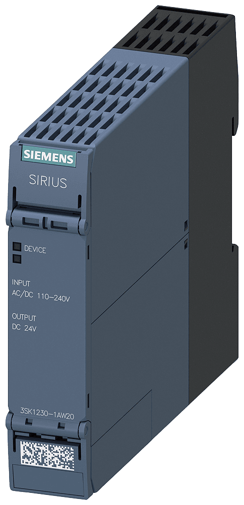 SIRIUS safety relay Power supply for 3SK1 Advanced series Us = 110-240 V AC/DC screw terminal by Siemens
