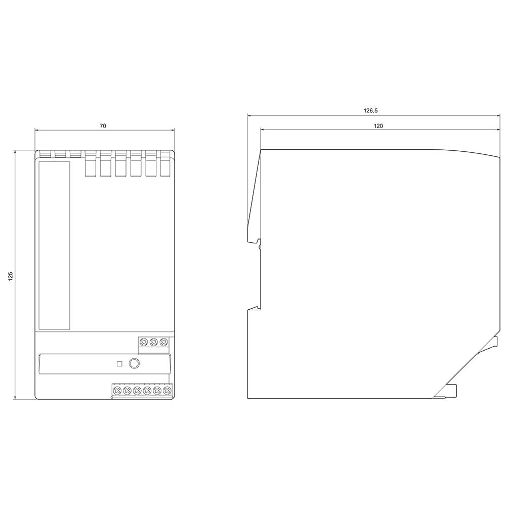 PSN130S 8 A 120 V/230 V AC IP20 Power supply unit 30 V - Image 3