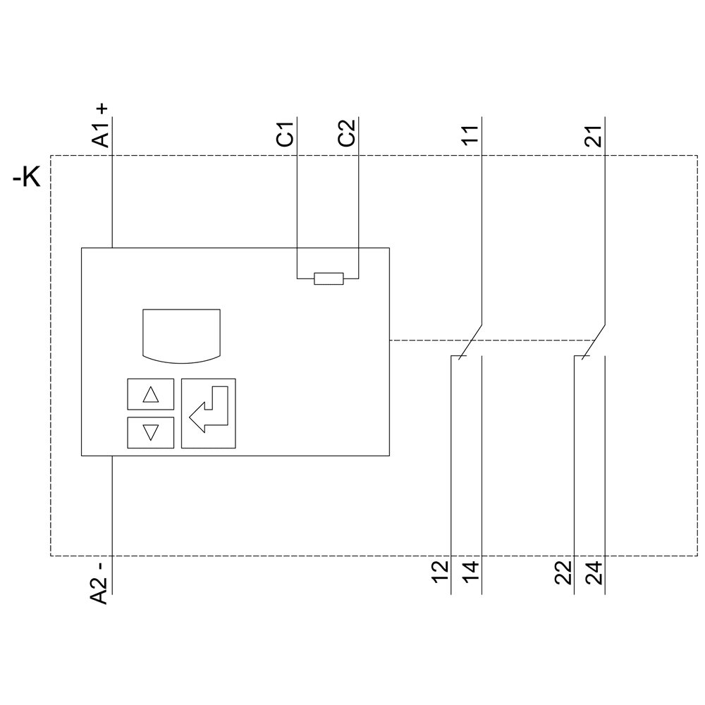 !!! product phase-out !!! the preferred successor is 3UG5625-2CW30 digital monitoring relay for residual current monitoring (with current transformer 3UL23) adjustment range 0.03...40 A separate for warning threshold and trip value supply voltage 24 ... 240 V AC/DC - Image 6
