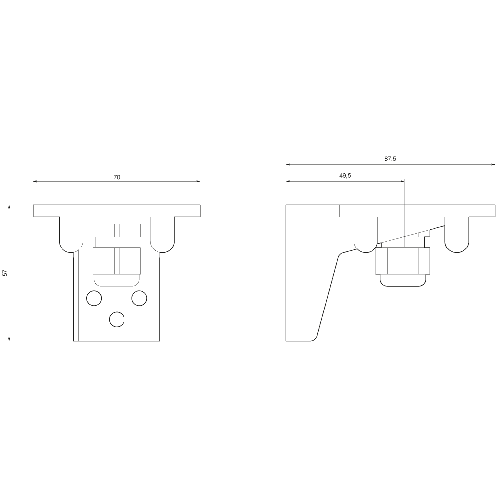 Bracket for foot mounting - Image 2