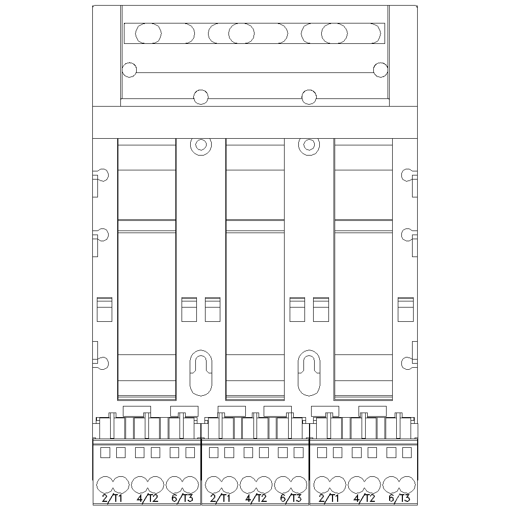 Triple extension block Connection main circuit: Spring-type terminal 3 slots for compact load feeders - Image 2