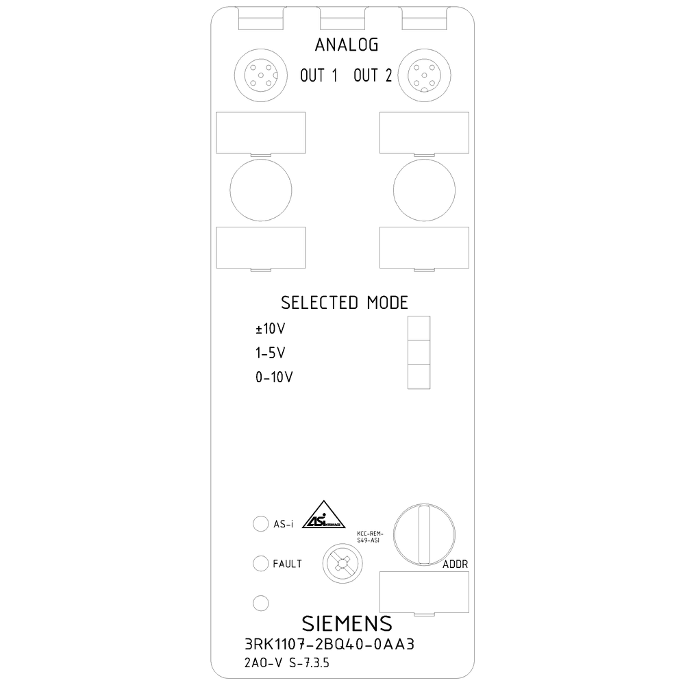 AS-i compact module K60 analog 2 AQ - Image 2
