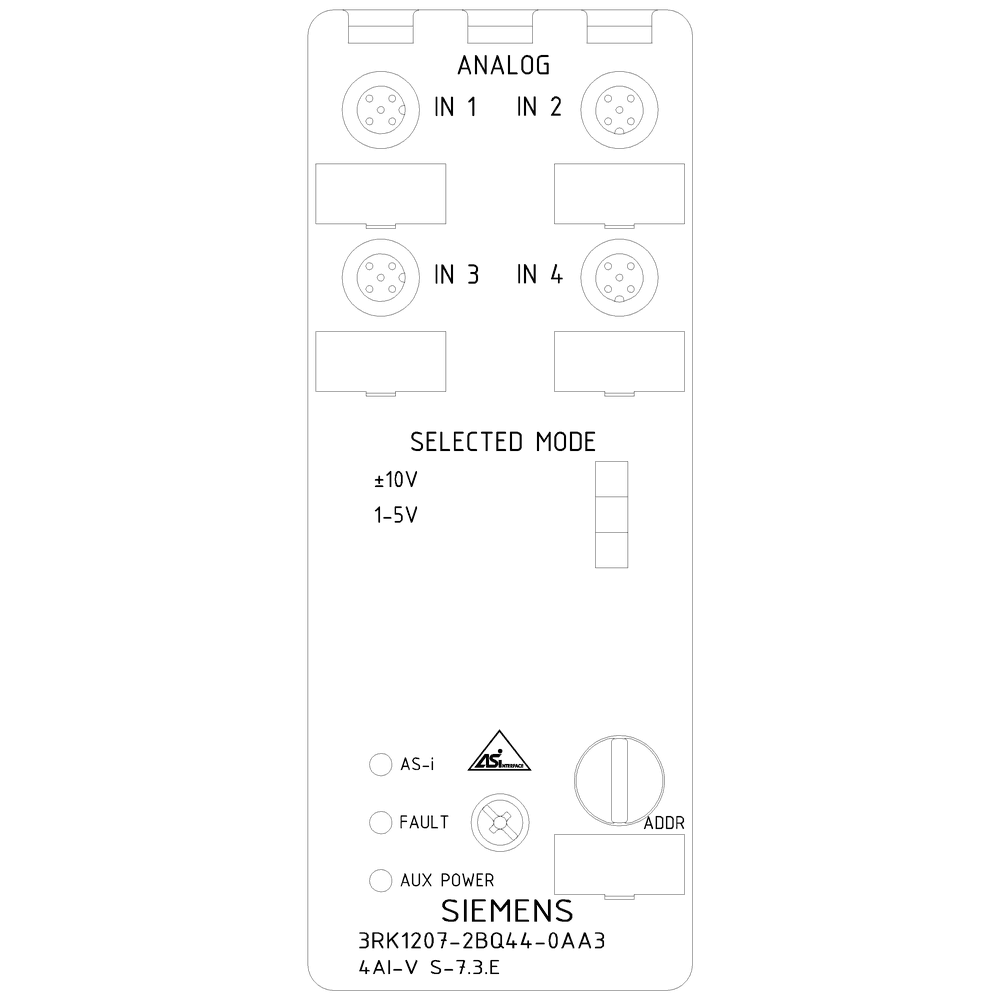 AS-i compact module K60 analog 4 AI - Image 2