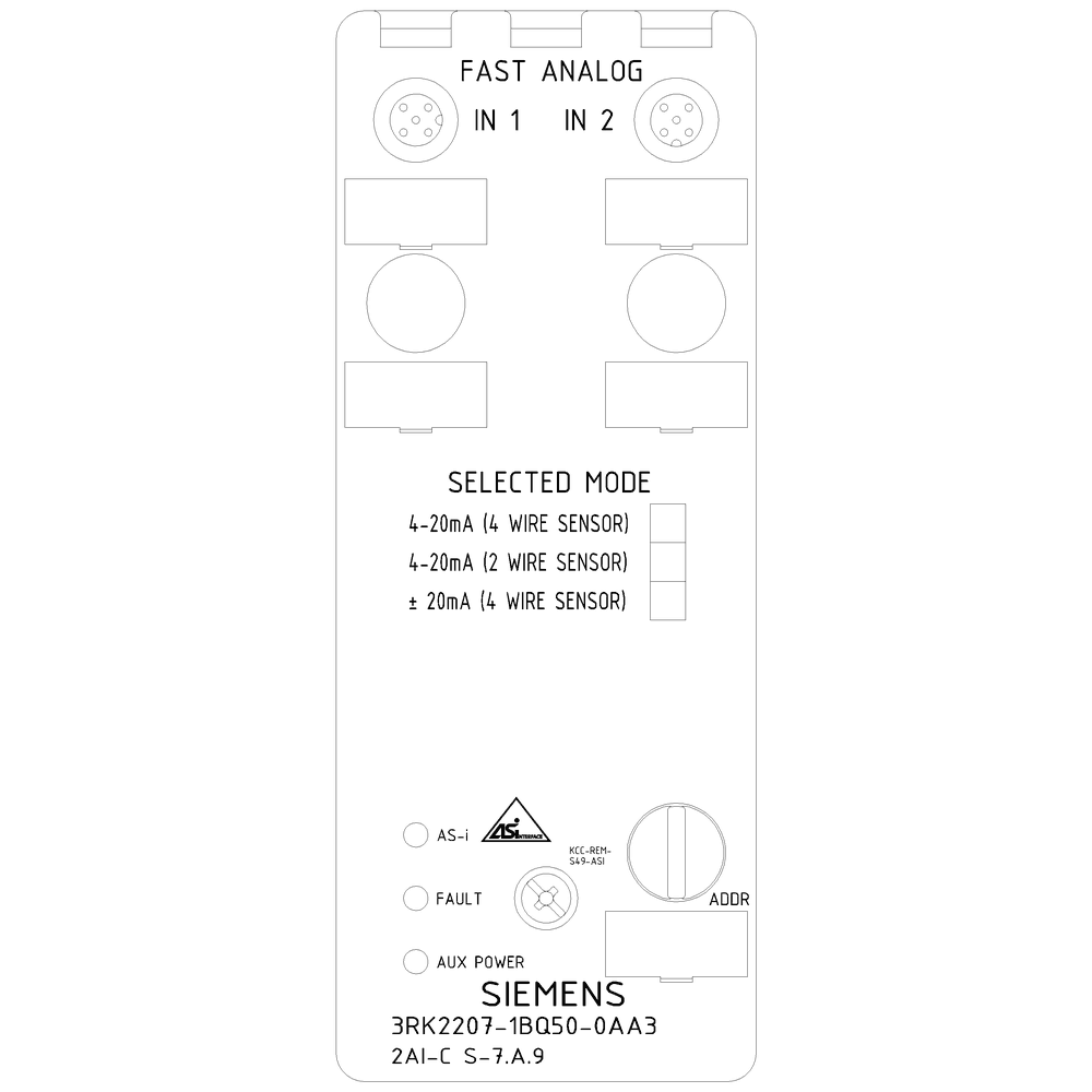 AS-i compact module K60 analog A/B slave - Image 2