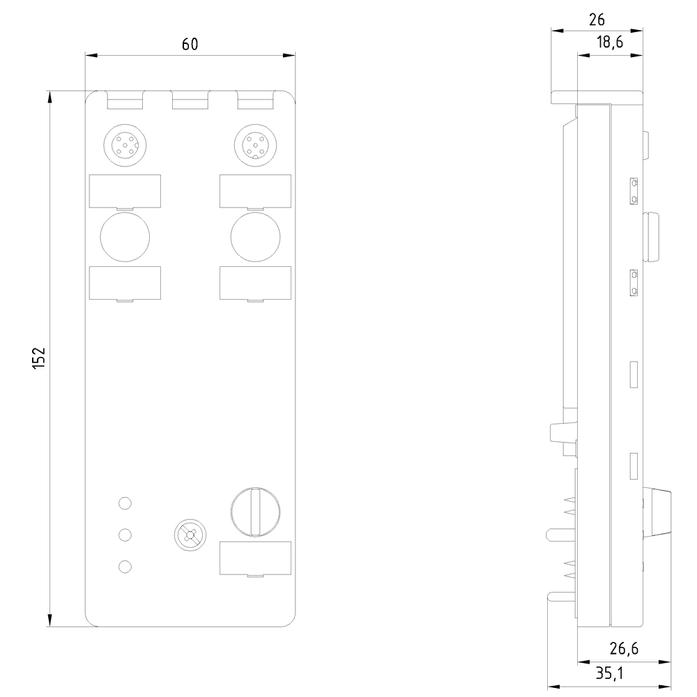 AS-i compact module K60 analog A/B slave - Image 3