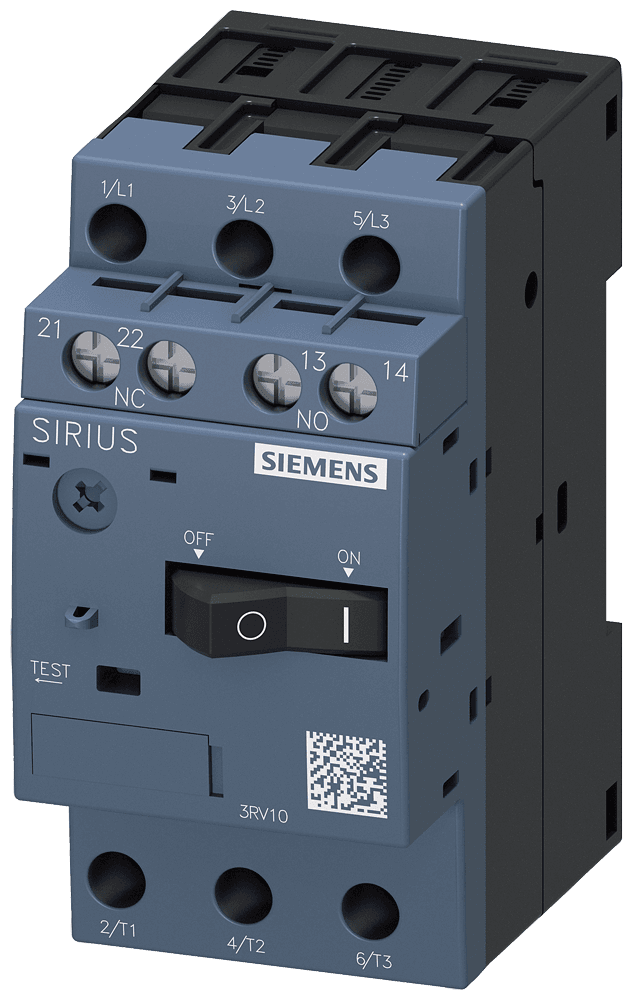 Circuit breaker size S00 for motor protection by Siemens