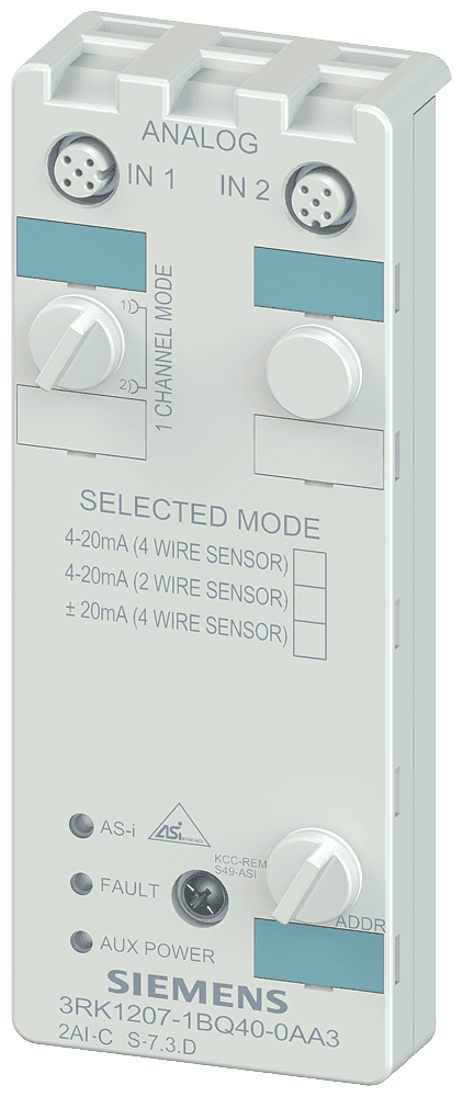 AS-i compact module K60 analog 2 AI by Siemens