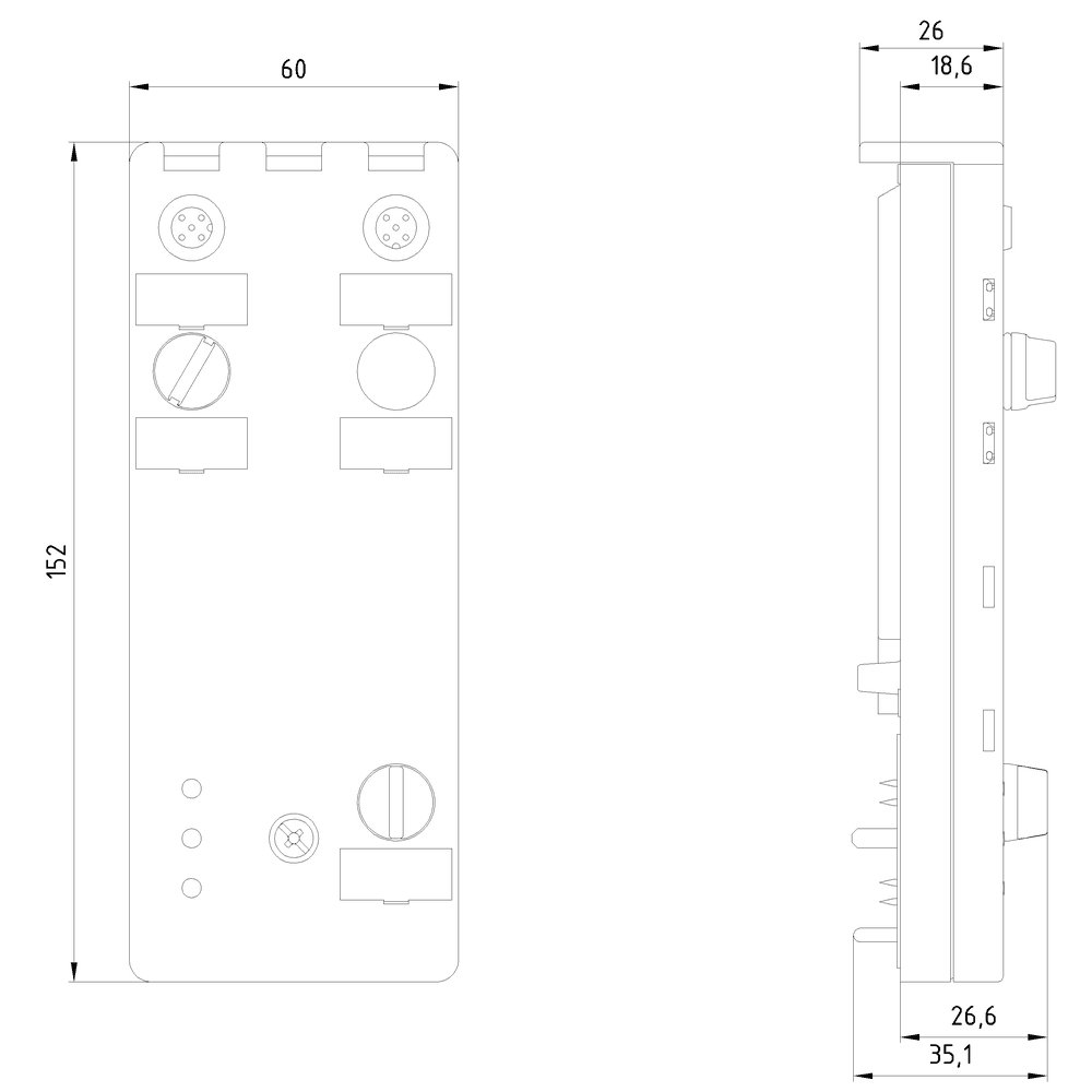 AS-i compact module K60 analog 2 AI - Image 3