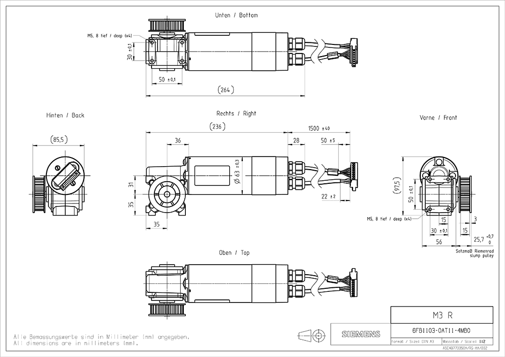 SIDOOR M3 R geared motor - Image 2