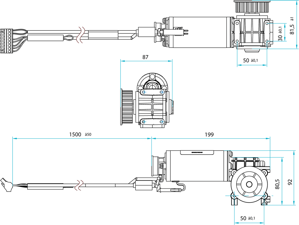 SIDOOR M2 L geared motor - Image 2