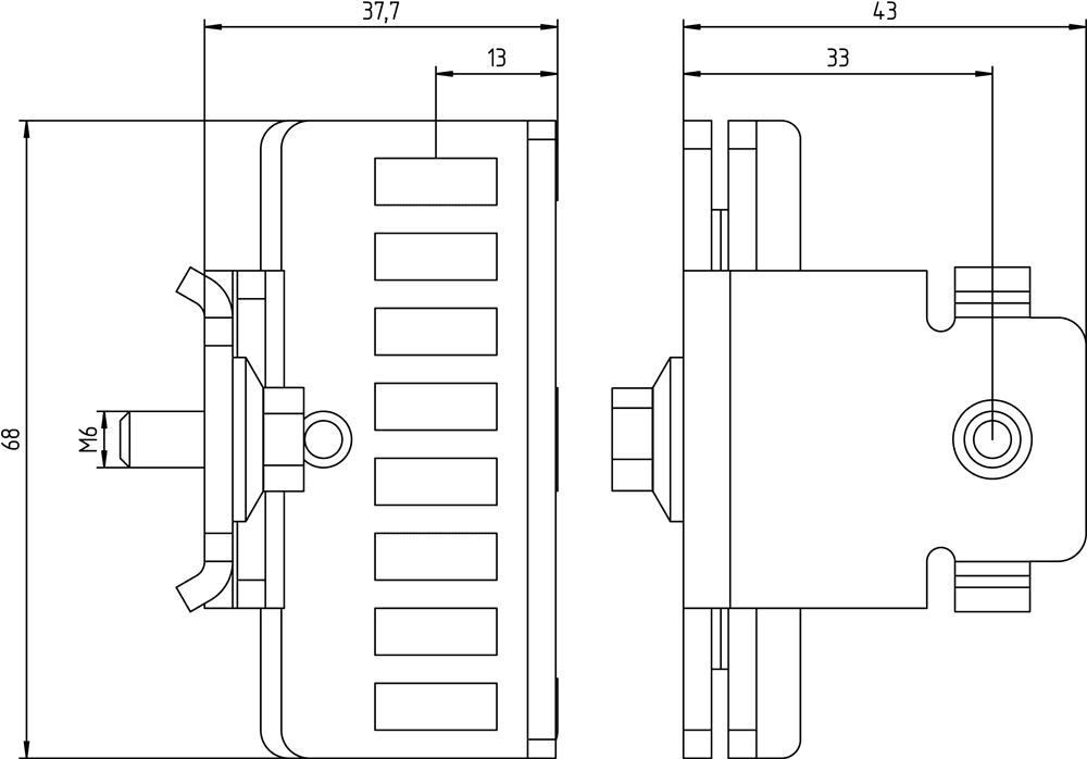 SIDOOR door clutch holder Door clutch holder for Toothed belt width 12 mm - Image 2