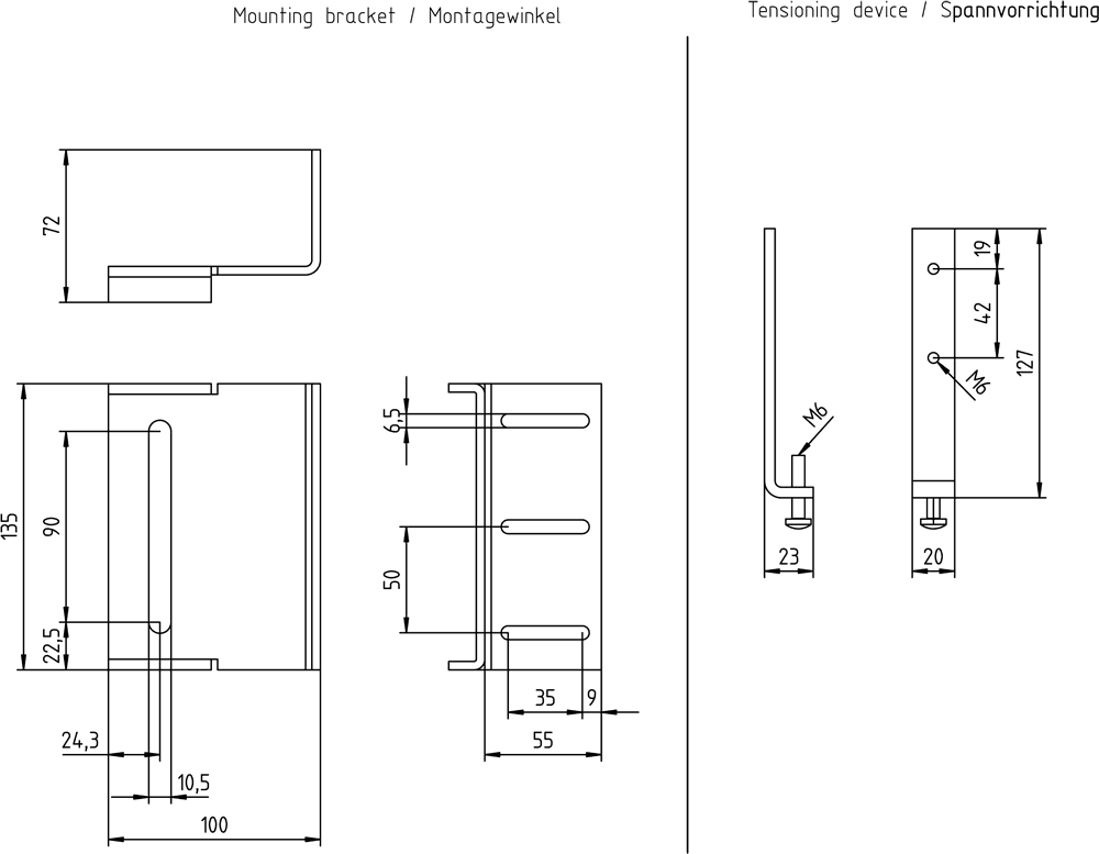 SIDOOR mounting bracket mounting bracket with clamping fixture - Image 2