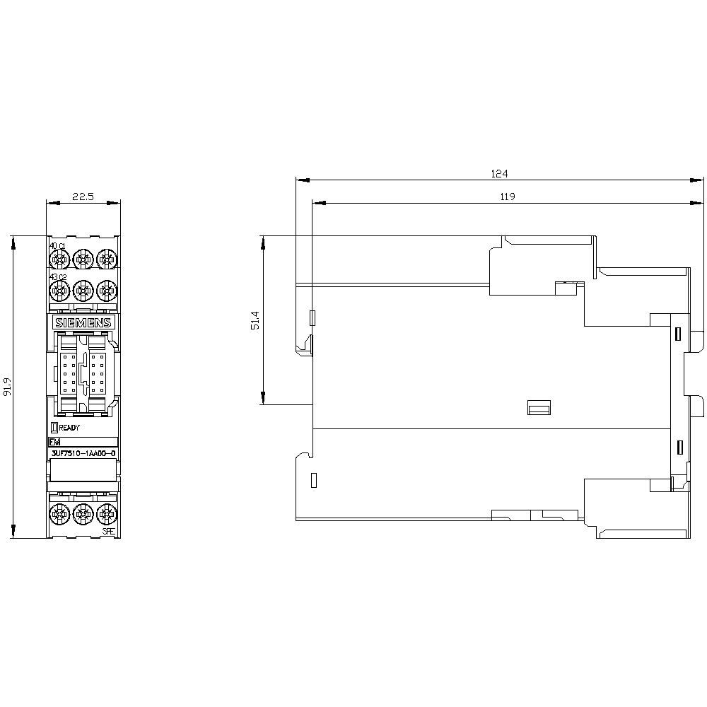 Ground fault module with analog residual current detection for connection of a residual-current transformer 3UL23 - Image 3