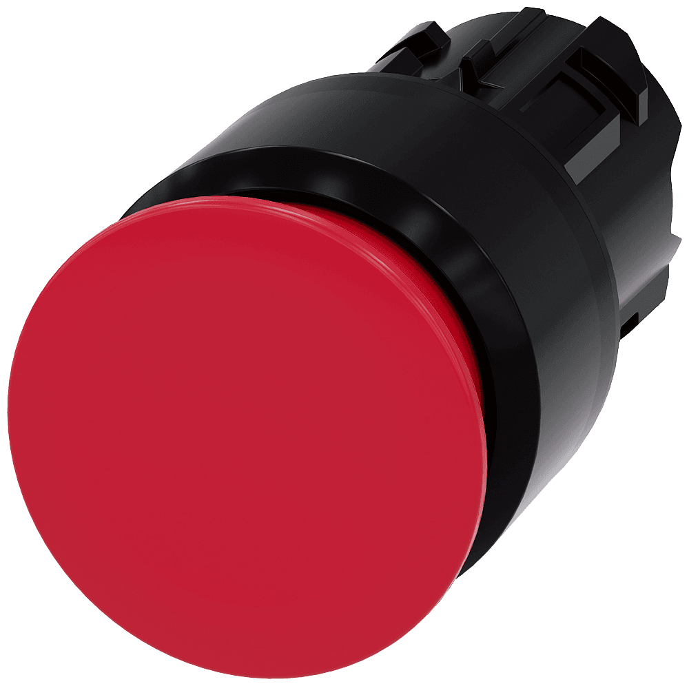 Mushroom pushbutton by Siemens