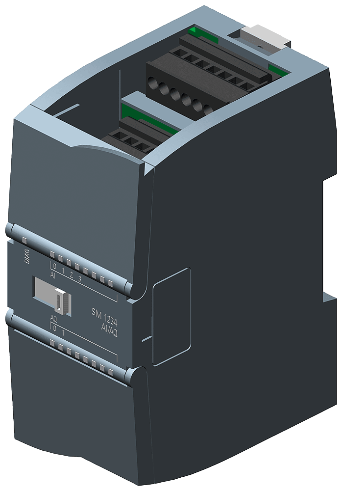 SIPLUS S7-1200 SM 1234 4AI/2AQ based on 6ES7234-4HE32-0XB0 with conformal coating by Siemens