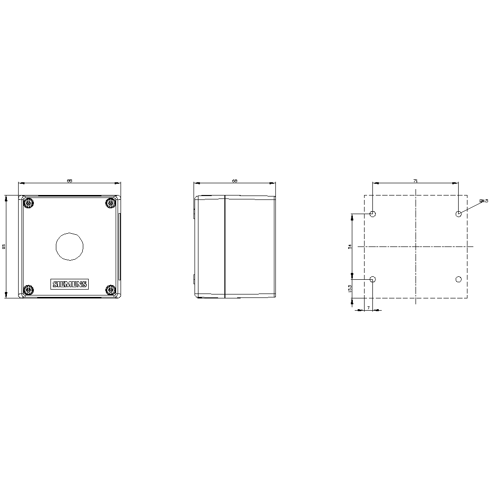 enclosure for 4-position knob - Image 2