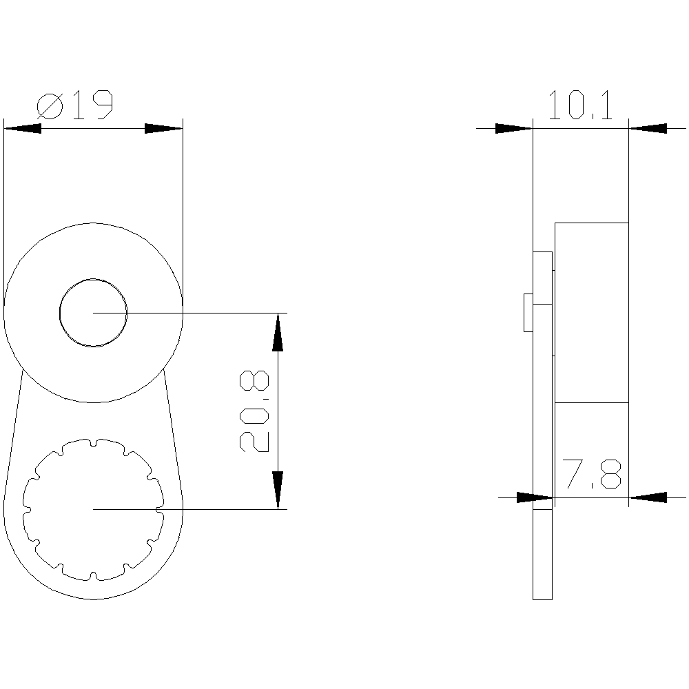 twist lever for position switch 3SE52 Metal lever - Image 2