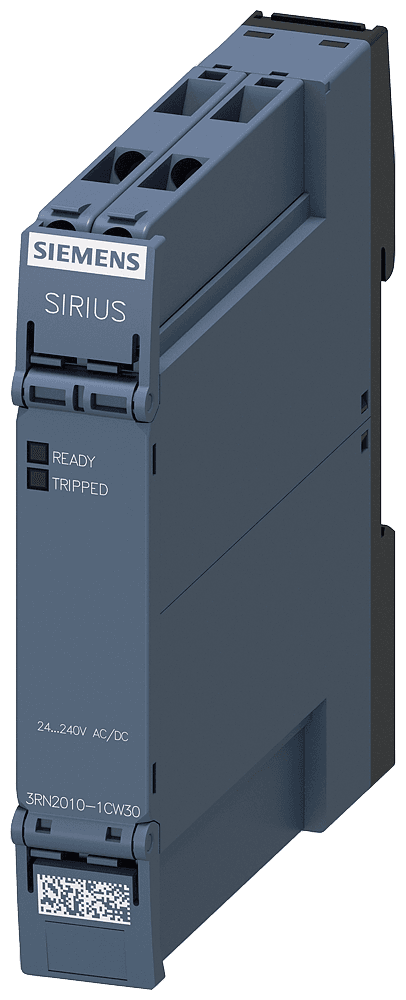thermistor motor protection relay compact evaluation unit 17.5 mm enclosure screw terminal 1 NO contact by Siemens