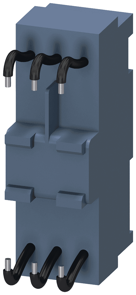 Adapter 45 mm for circuit breaker Size S0 3RV1.2 and 3RV2.2 max. 25 A Conductor cross-section AWG10 by Siemens