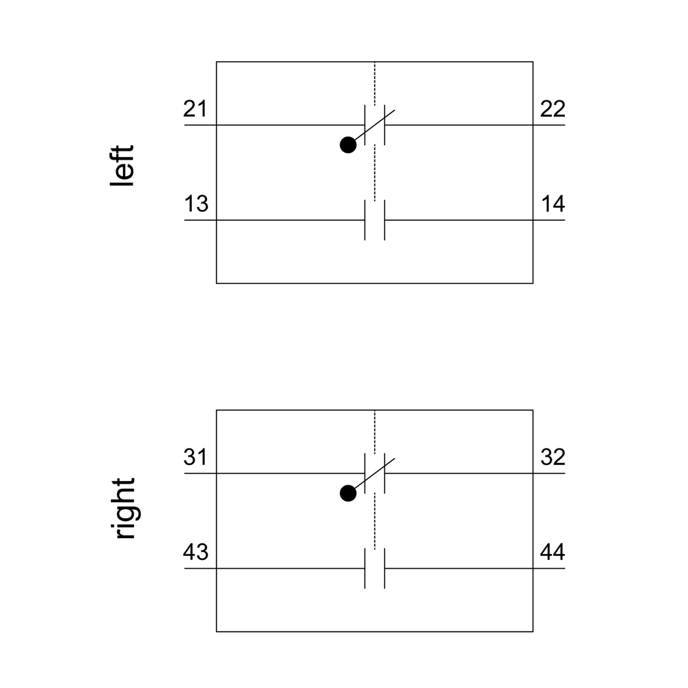 first lateral auxiliary switch 1 NO - Image 4