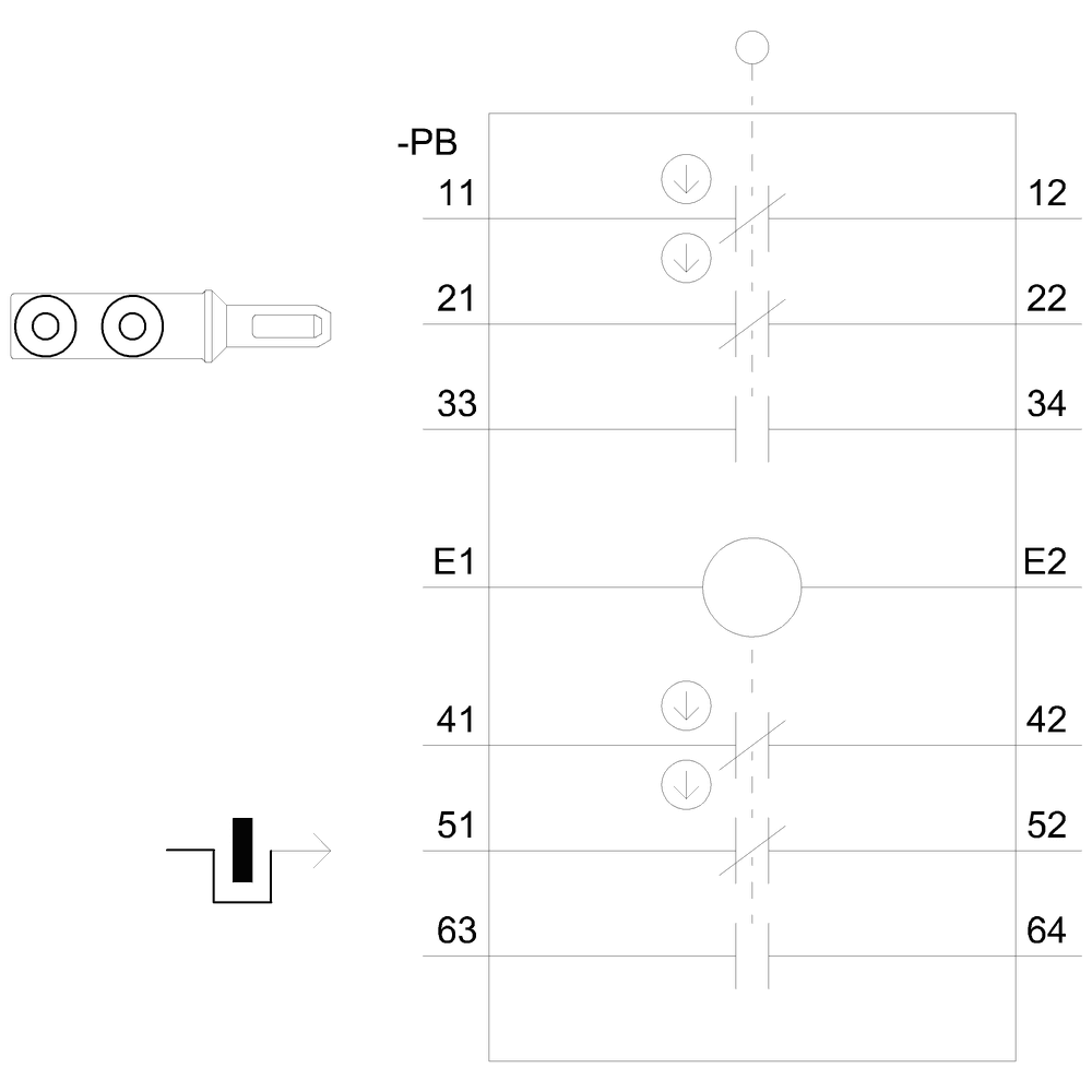 safety position switch with guard lock locking force 2600 N 5 approach directions spring-locked escape release from the rear and auxiliary release with lock on the front magnet voltage 24 V DC monitoring actuator 2 NC/1 NO monitoring magnet 2 NC/1 NO supplied without actuator - Image 5