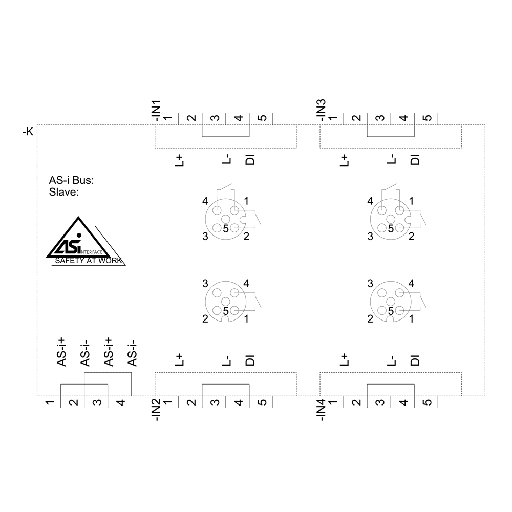 AS-i compact module K60 digital 4 DI - Image 5