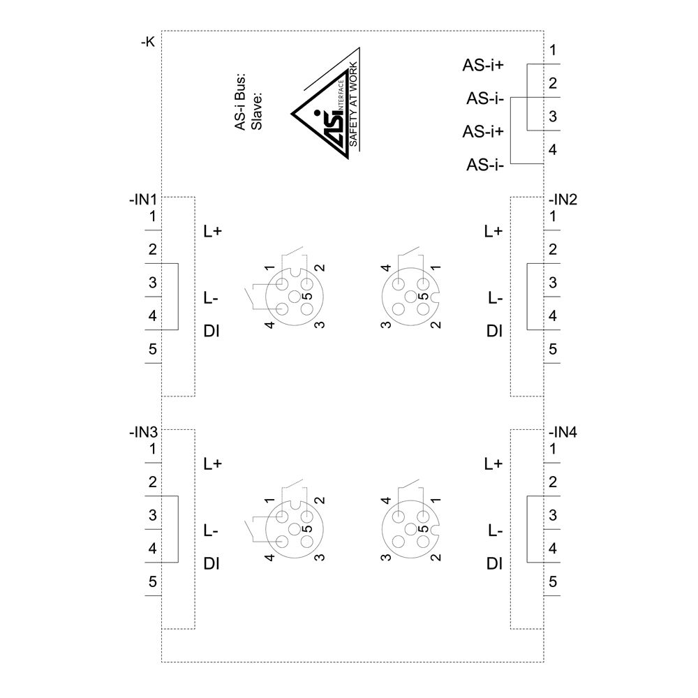 AS-i compact module K60 digital 4 DI - Image 4