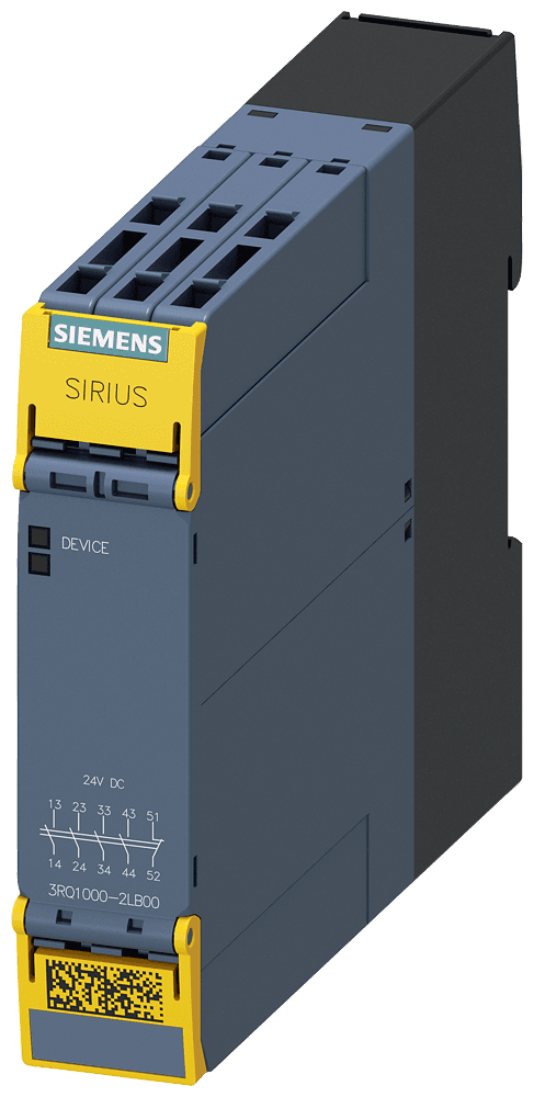 Positively driven coupling relay in industrial enclosure 4 NO contacts / 1 NC contact 24 V DC SIL 2 / PL c spring-type terminal (push-in) by Siemens