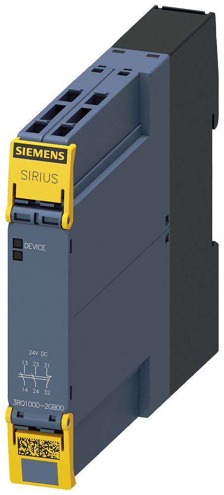 Positively driven coupling relay in industrial enclosure 2 NO contacts / 1 NC contact 24 V DC SIL 2 / PL c spring-type terminal (push-in) by Siemens