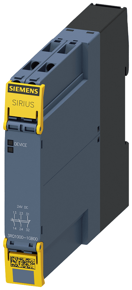 Positively driven coupling relay in industrial enclosure 2 NO contacts / 1 NC contact 24 V DC SIL 2 / PL c screw terminal by Siemens