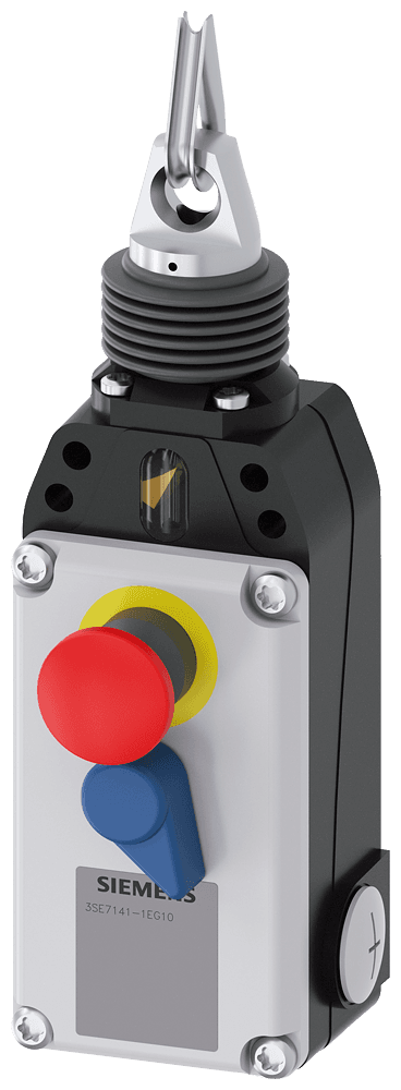 Cable-operated switch with emergency stop Metal housing IP67 by Siemens