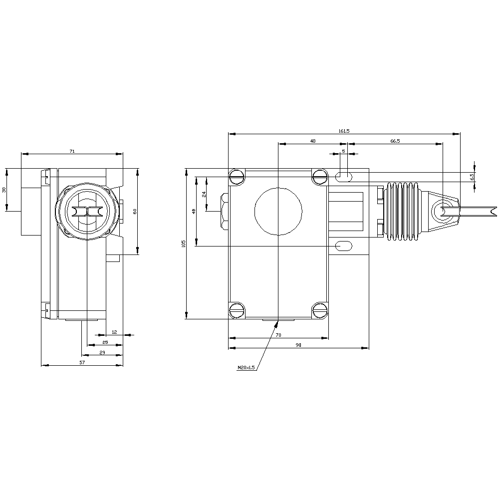 Cable-operated switch Metal enclosure - Image 3