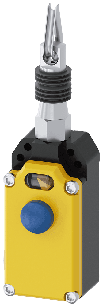 SIRIUS cable-operated switch metal enclosure with yellow cover 2 x M20 x 1.5; 1 NO+2 NC by Siemens