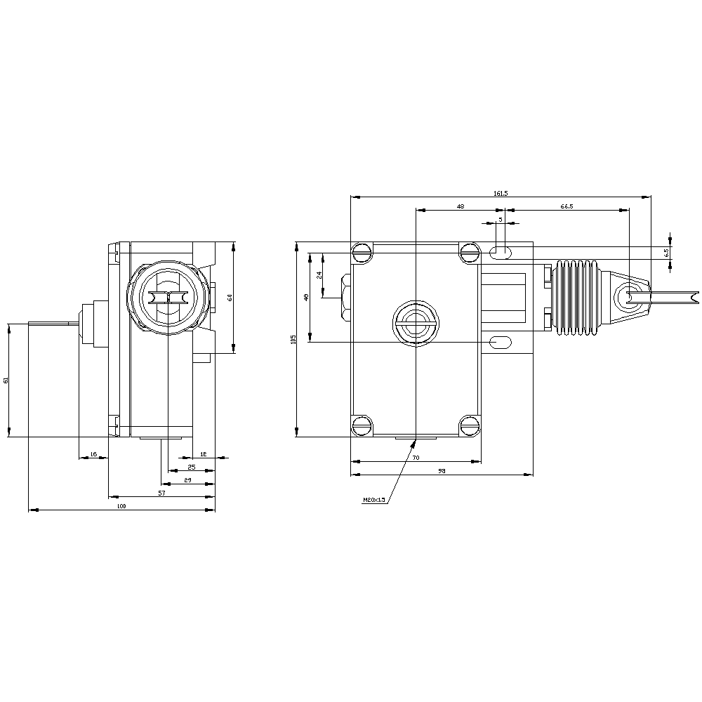 Cable-operated switch Metal enclosure - Image 3