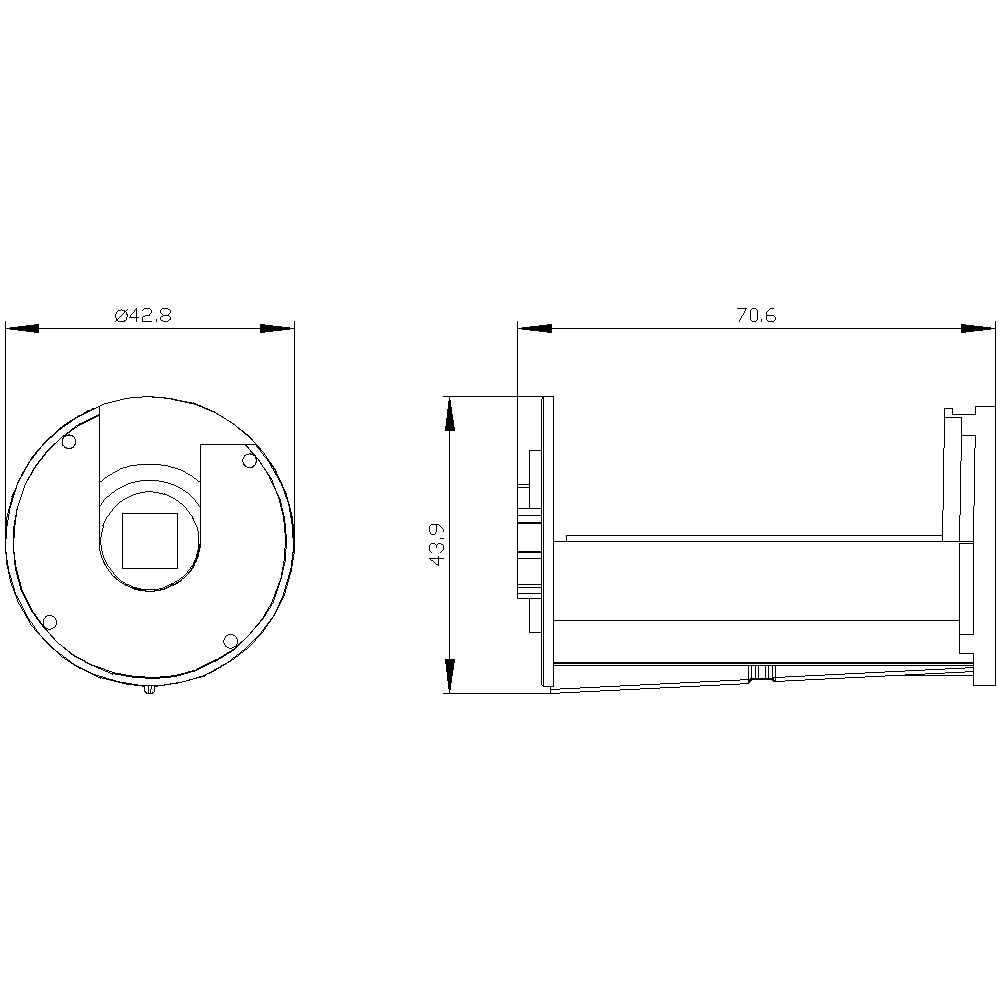Shaft support for door-coupling rotary operating mechanism for harsh conditions Size S00...S3 - Image 2