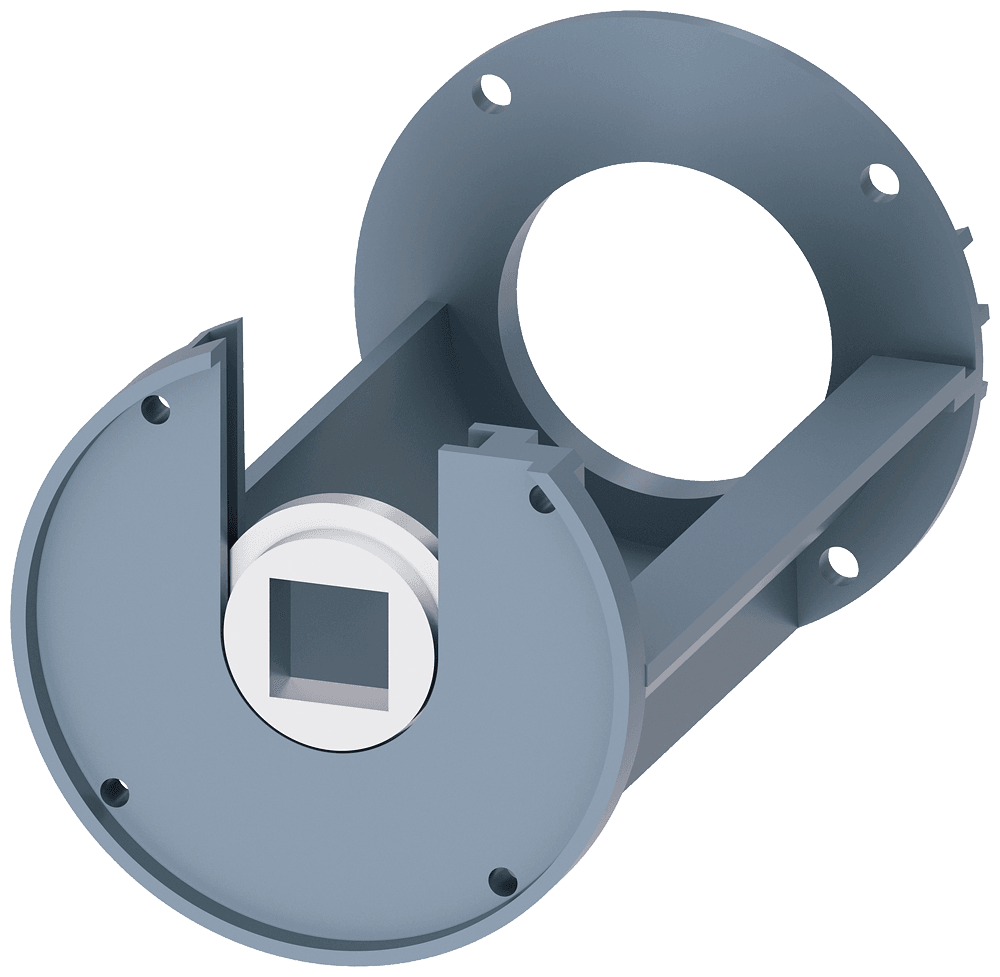 Shaft support for door-coupling rotary operating mechanism for harsh conditions Size S00...S3 by Siemens