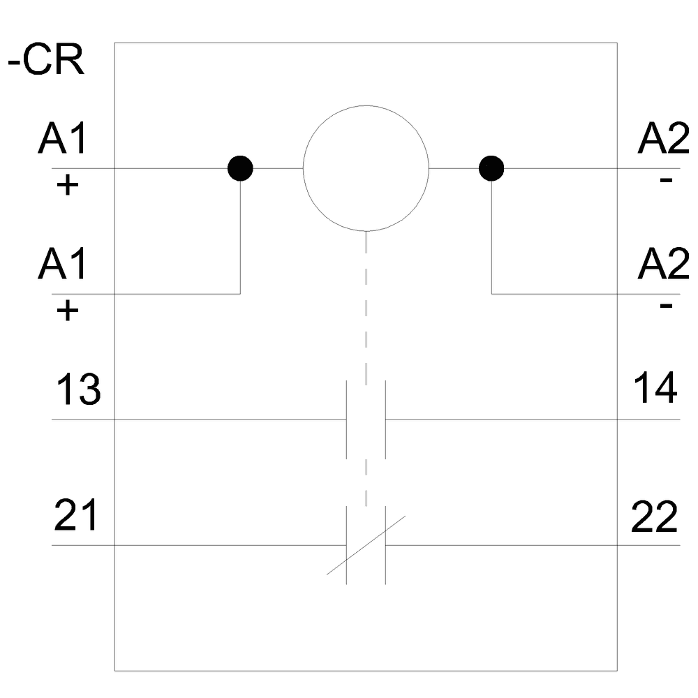 Positively driven coupling relay in industrial enclosure 1 NO contact / 1 NC contact 24 V to 240 V AC/DC SIL 2 / PL c Spring-type terminals (push-in) - Image 4