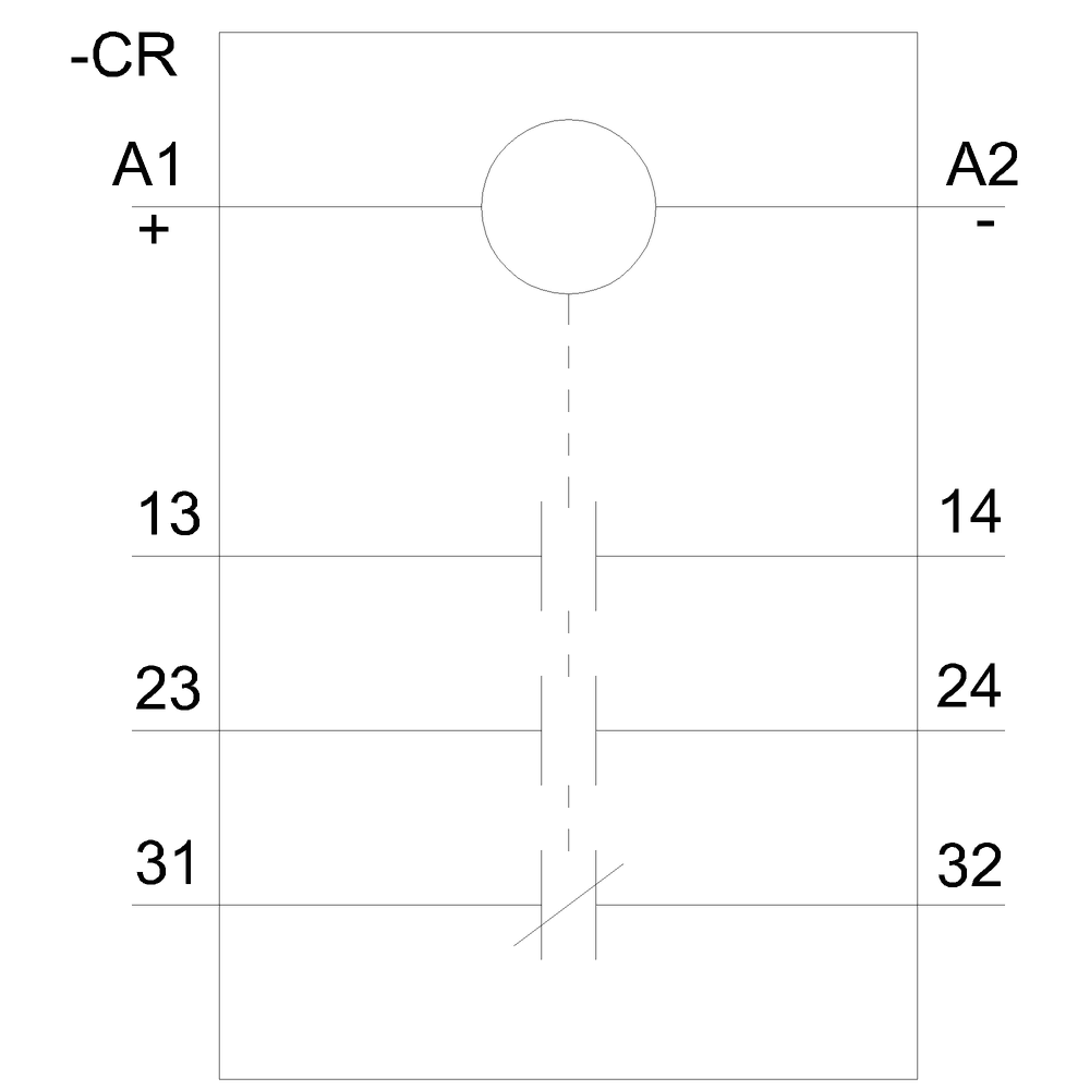 Positively driven coupling relay in industrial enclosure 2 NO contacts / 1 NC contact 24 V to 240 V AC/DC SIL 2 / PL c Spring-type terminals (push-in) - Image 4