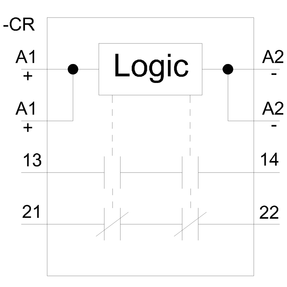 force-guided coupling relay in industrial enclosure 1 NO contact / 1 NC contact 24 V to 240 V AC/DC SIL 3 / PL e screw terminal - Image 4