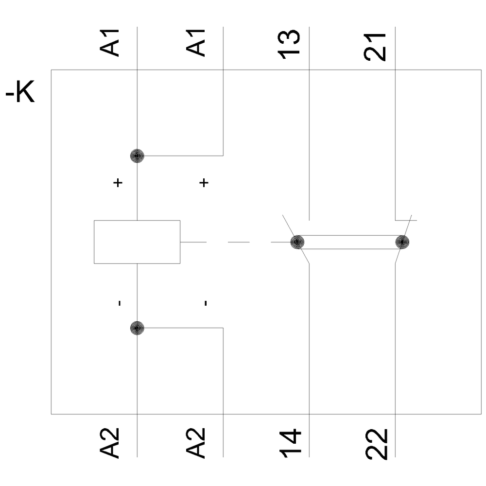 Positively driven coupling relay in industrial enclosure 1 NO contact / 1 NC contact 24 V to 240 V AC/DC SIL 2 / PL c Spring-type terminals (push-in) - Image 5