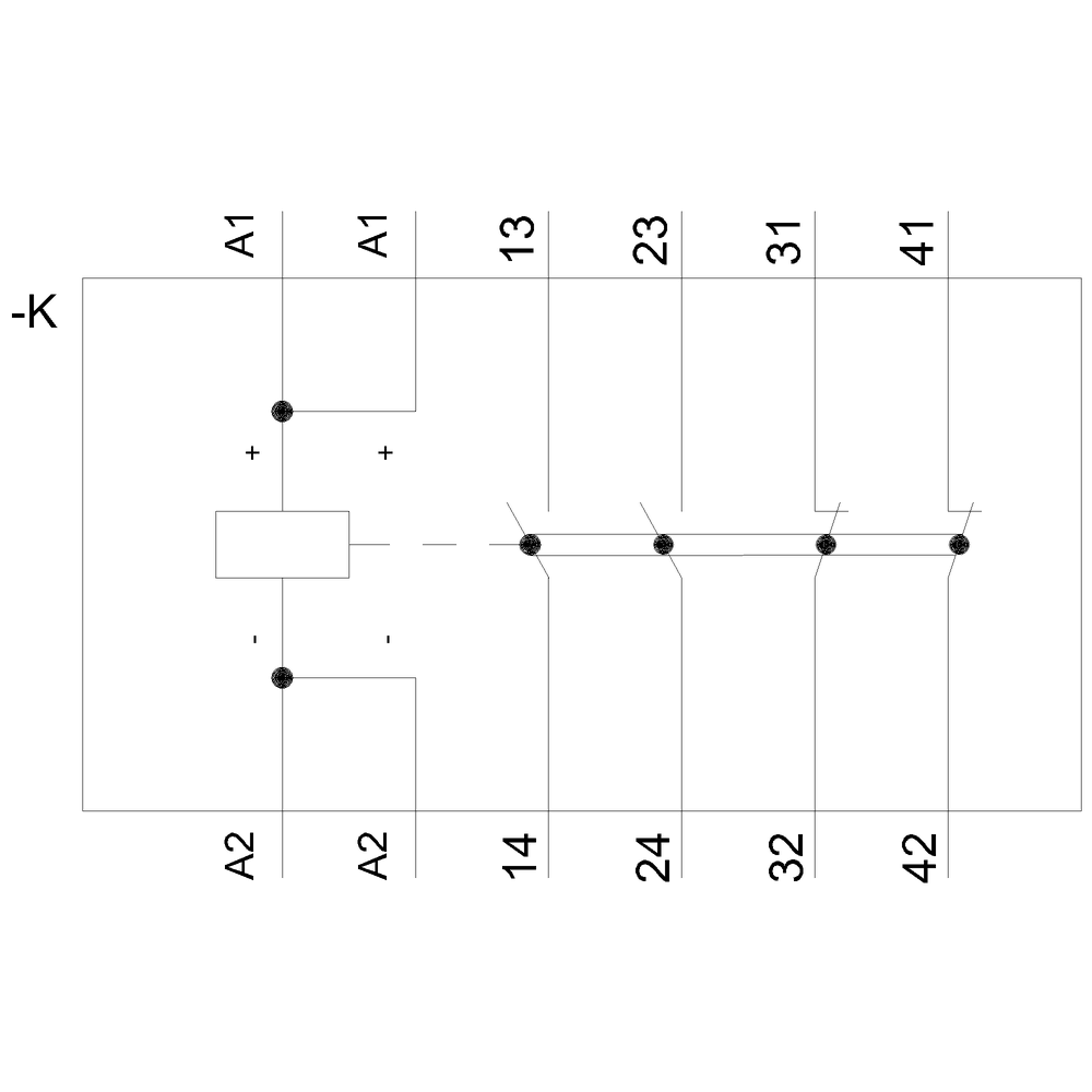 Positively driven coupling relay in industrial enclosure 2 NO contacts / 2 NC contacts 24 V to 240 V AC/DC SIL 2 / PL c Spring-type terminals (push-in) - Image 5