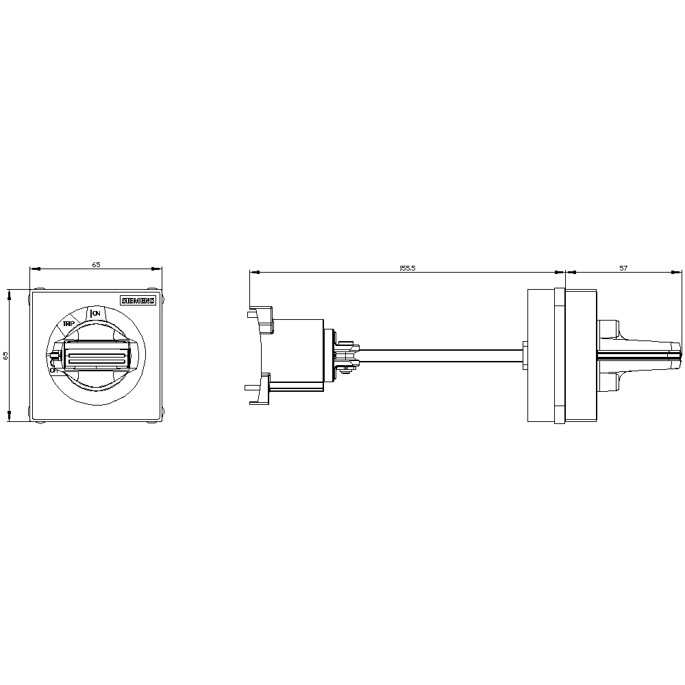 door-coupling rotary operating mechanism EMERGENCY OFF - Image 2
