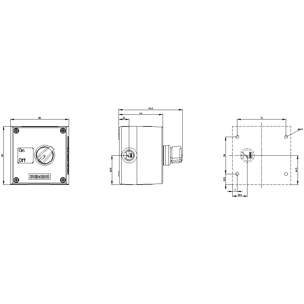 enclosure for command devices 22 mm - Image 2