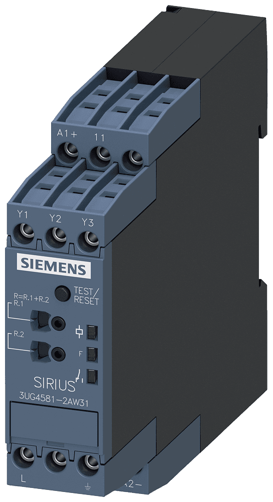 insulation monitoring relay for ungrounded (IT) networks up to 400 V AC by Siemens