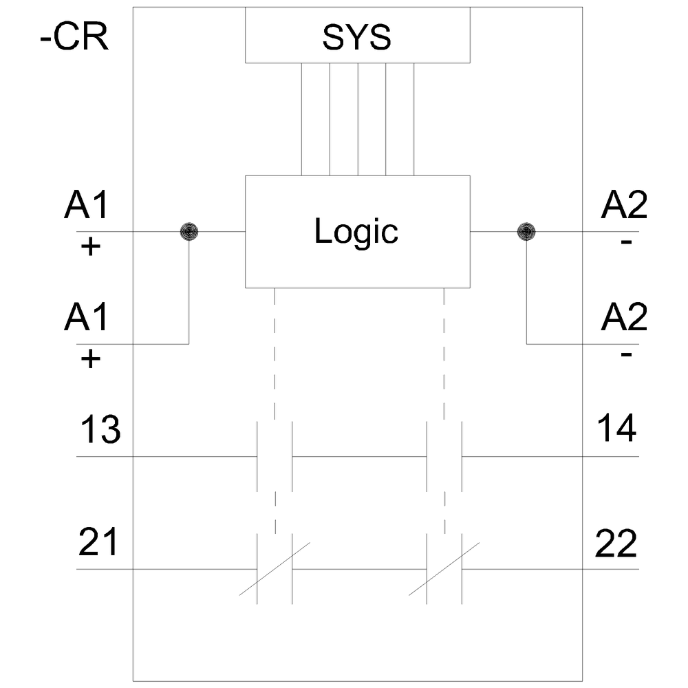 force-guided coupling relay in industrial enclosure 1 NO contact / 1 NC contact (24 V) 24 V DC SIL 3 / PL e spring-loaded terminal (push-in) - Image 4