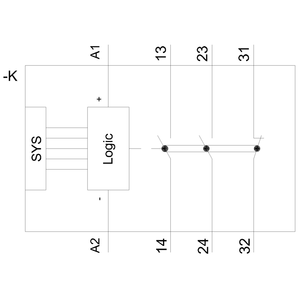 Positively driven coupling relay in industrial enclosure 2 NO contacts / 1 NC contact 24 V DC SIL 2 / PL c spring-type terminal (push-in) - Image 5