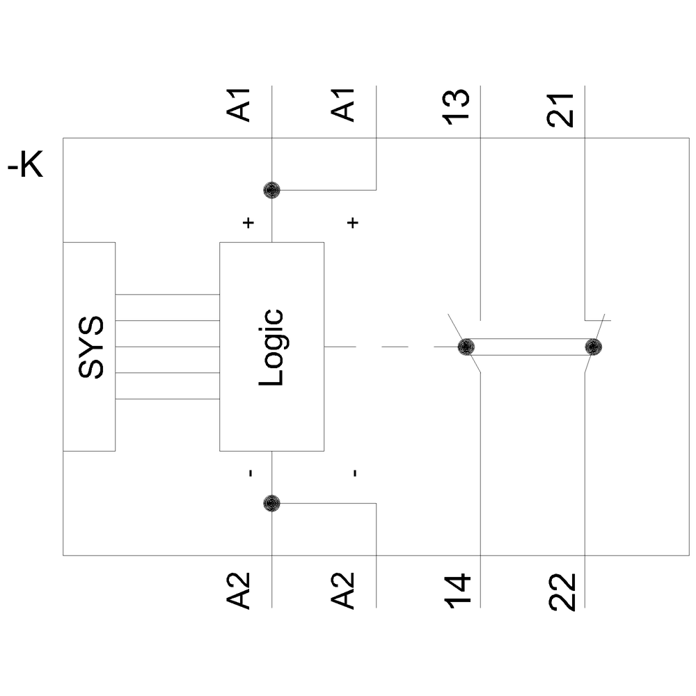 Positively driven coupling relay in industrial enclosure 1 NO contact / 1 NC contact 24 V DC SIL 2 / PL c spring-type terminal (push-in) - Image 5